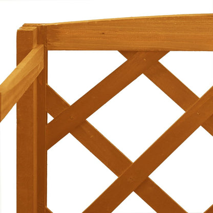 Plant Stand with Trellis Orange 23.6"x11.8"x55.1" Solid Firwood image 5