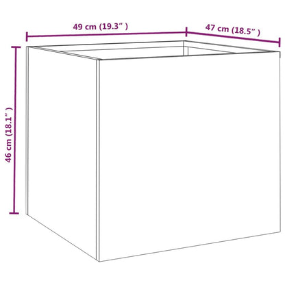 Planters 2 pcs 19.3"x18.5"x18.1" Corten Steel image 11