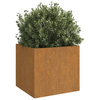 Planters 2 pcs 19.3"x18.5"x18.1" Corten Steel image 3