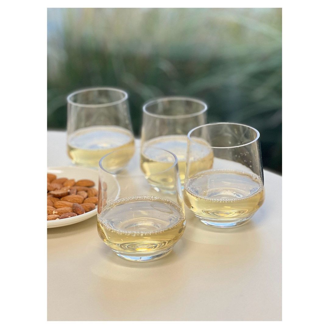 Plastic Wine Glasses Set of 4 (12oz), BPA Free Tritan Lexington Wine Glass Set, Unbreakable Red Wine Glasses, White Wine image 2