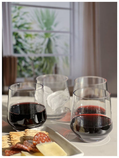 Plastic Wine Glasses Set of 4 (12oz), BPA Free Tritan Lexington Wine Glass Set, Unbreakable Red Wine Glasses, White Wine image 5