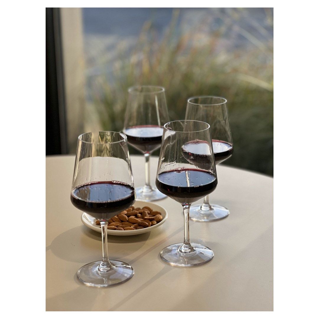 Plastic Wine Glasses Set of 4 (18oz), BPA Free Tritan Lexington Wine Glass Set, Unbreakable Red Wine Glasses, White Wine image 2
