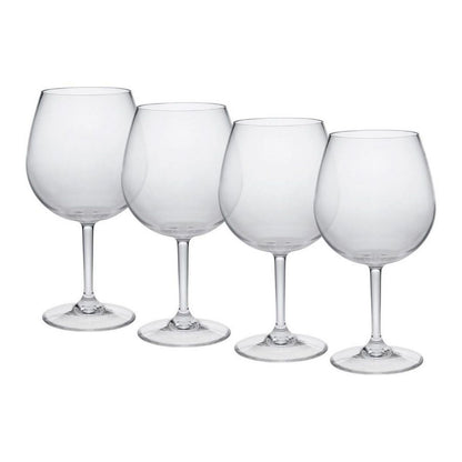 Plastic Wine Glasses Set of 4 (23oz), BPA Free Tritan Wine Glass Set, Unbreakable Red Wine Glasses, White Wine Glasses image 2