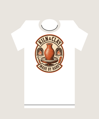 Kiln & Clay Society Vintage Pottery Graphic T-Shirt - POD-20260728-042_white_back_mockup
