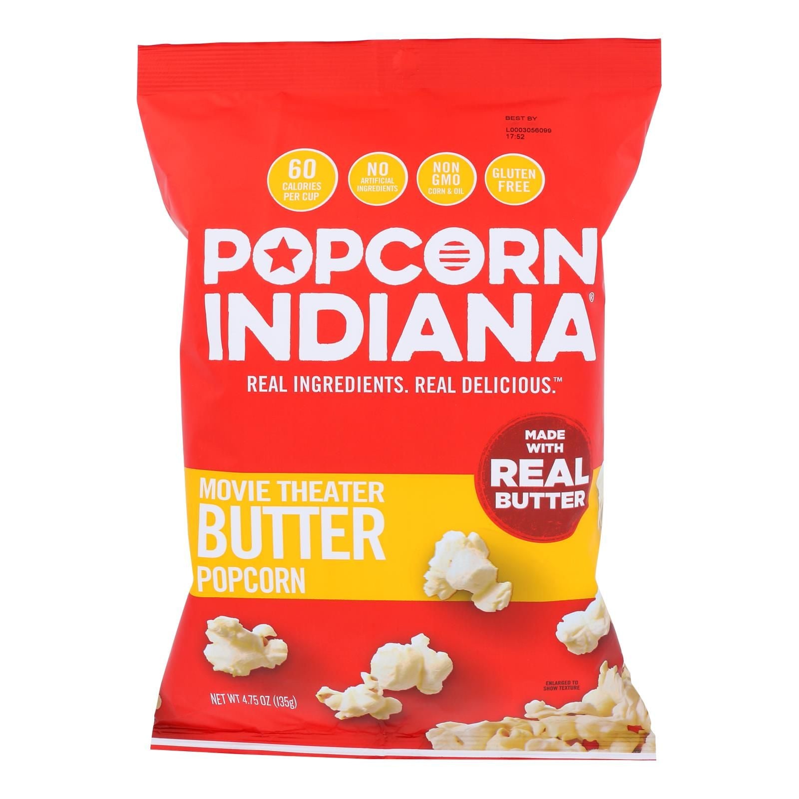 Popcorn Indiana Popcorn - Movie Theater - Case Of 12 - 4.75 Oz. image 1
