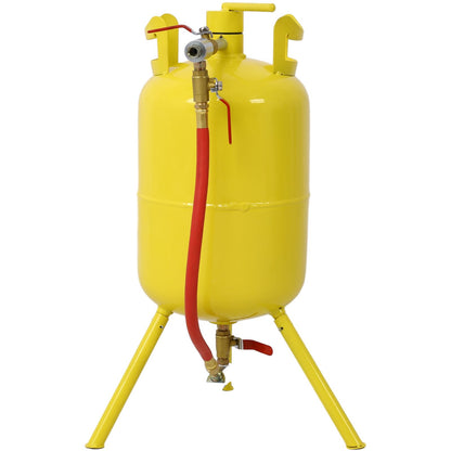 Portable 5-Gallons Air Sand Blaster Handle Sandblasting 5-Gal Air Media Abrasive Blasting Tank w/Blast Gun, yellow image 9
