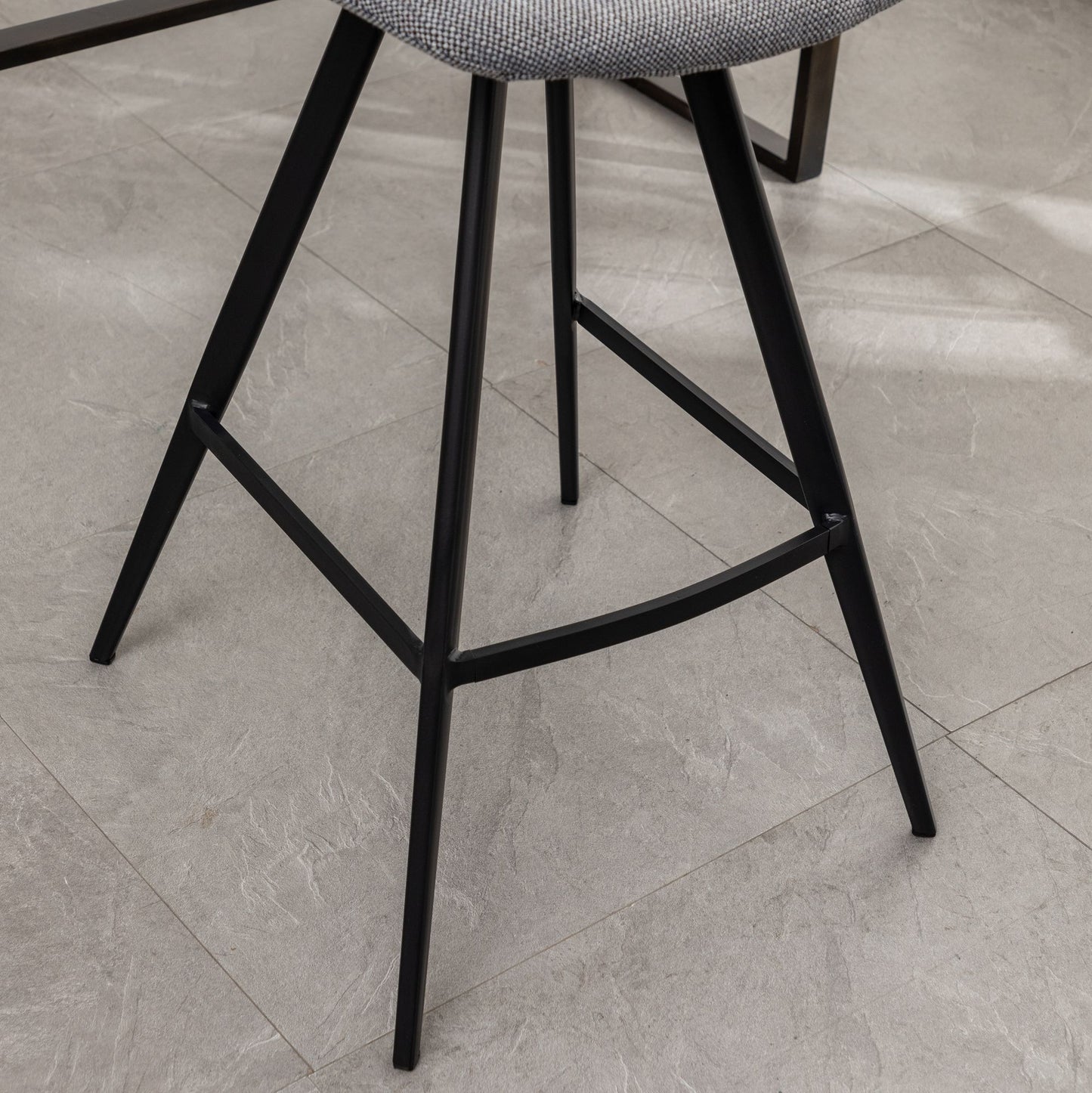 Porth Fabric Kitchen 28.25" Counter Height Stools, Set of 2, Gray image 9