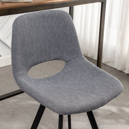 Porth Fabric Kitchen 28.25" Counter Height Stools, Set of 2, Gray image 7