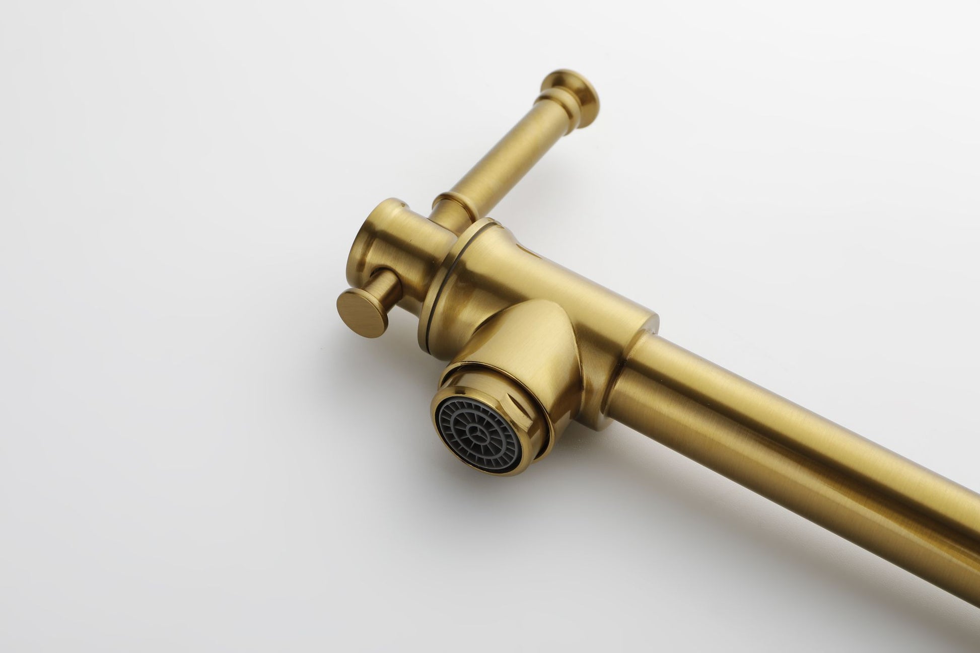 Pot Filler Faucet Wall Mount Pot Filler Faucet, Modern Brass Pot Filler Two-Attachment Wall Mount Folding Kitchen Pot Fi image 3