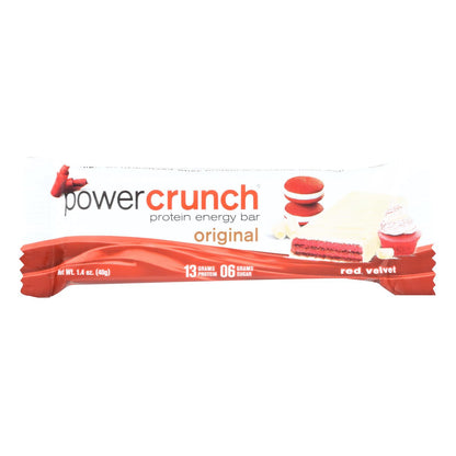Power Crunch Protein Energy Bar Red Velvet - Case Of 12 - 1.4 Oz image 1