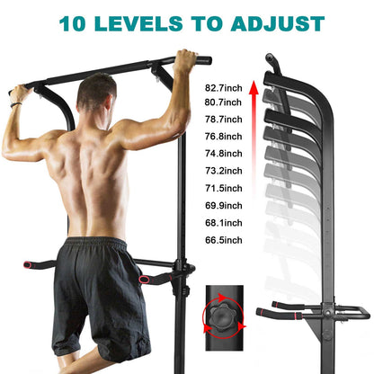 Power Tower Dip Station Adjustable Height Heavy Duty Multi-Function Fitness Training Equipment image 6