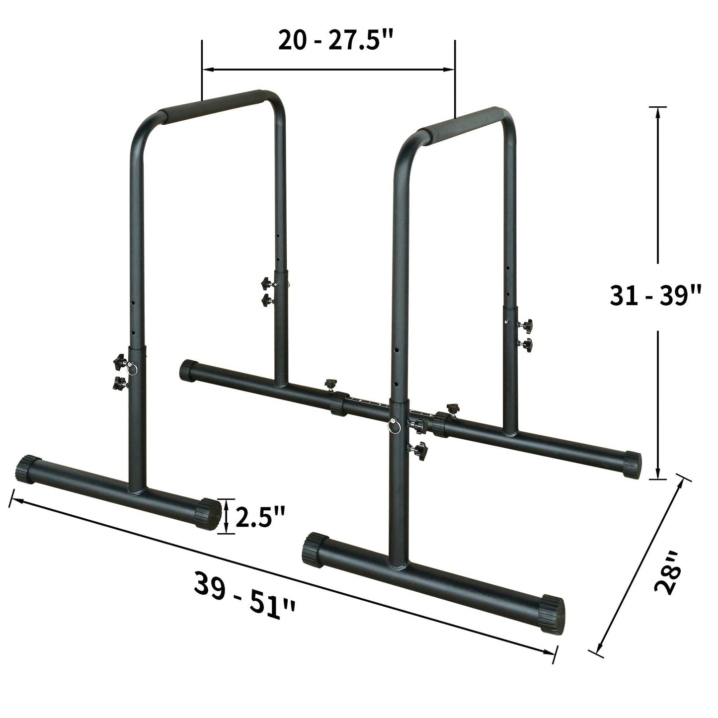 Power Tower Dip Station Pull Up Bar Stand Adjustable Height Heavy Duty Multi-Function Fitness Training Equipment image 2