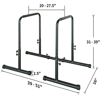 Power Tower Dip Station Pull Up Bar Stand Adjustable Height Heavy Duty Multi-Function Fitness Training Equipment image 2