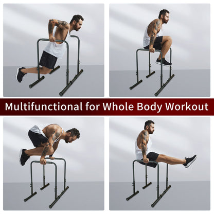 Power Tower Dip Station Pull Up Bar Stand Adjustable Height Heavy Duty Multi-Function Fitness Training Equipment image 7