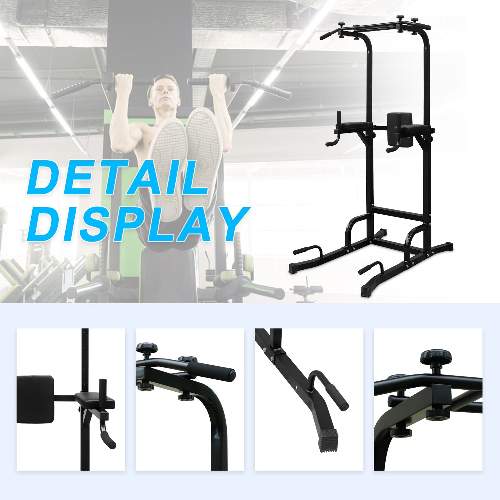Power Tower Pull Up Bar Workout Dip station for Strength Training, Suitable for Home Gym Fitness image 6