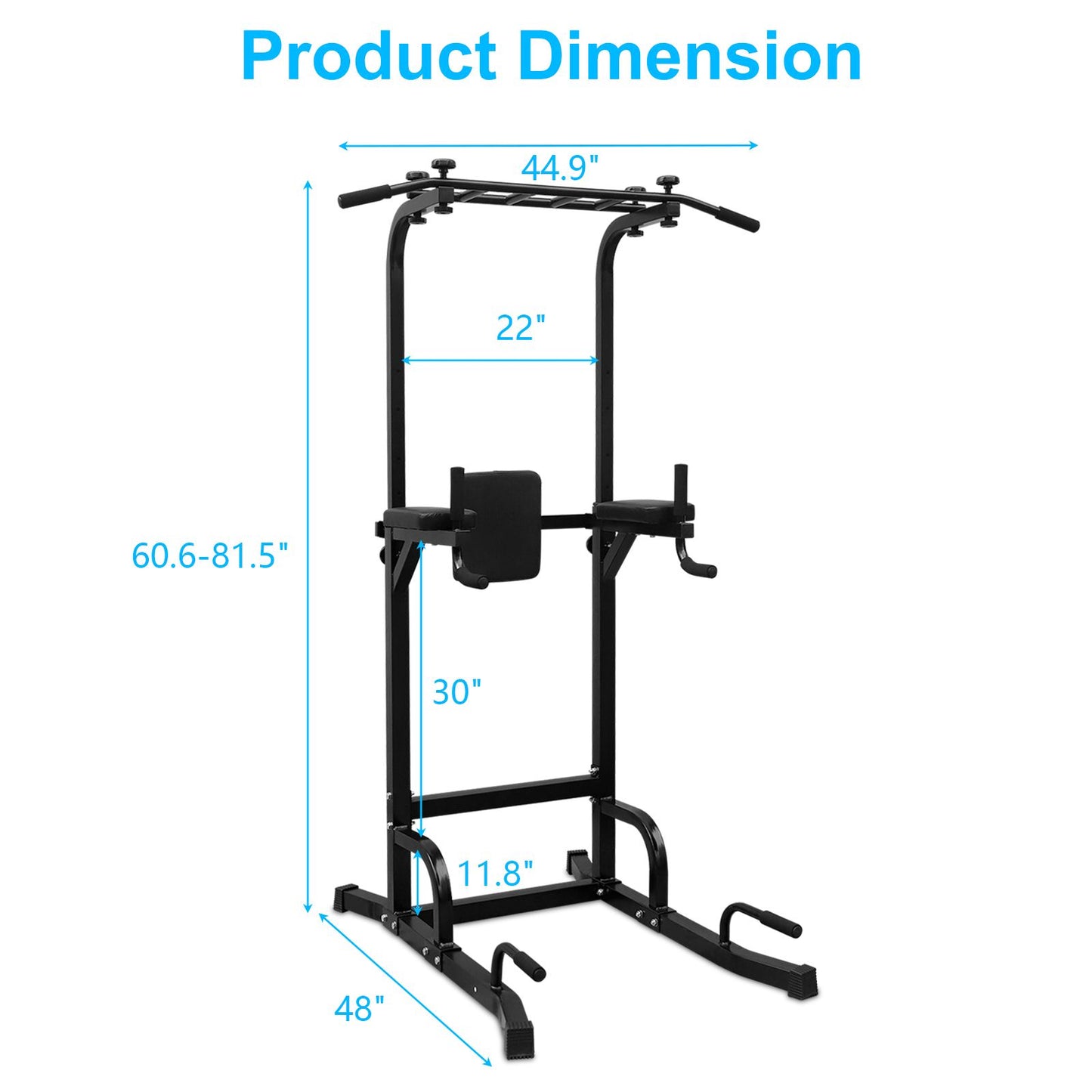 Power Tower Pull Up Bar Workout Dip station for Strength Training, Suitable for Home Gym Fitness image 2