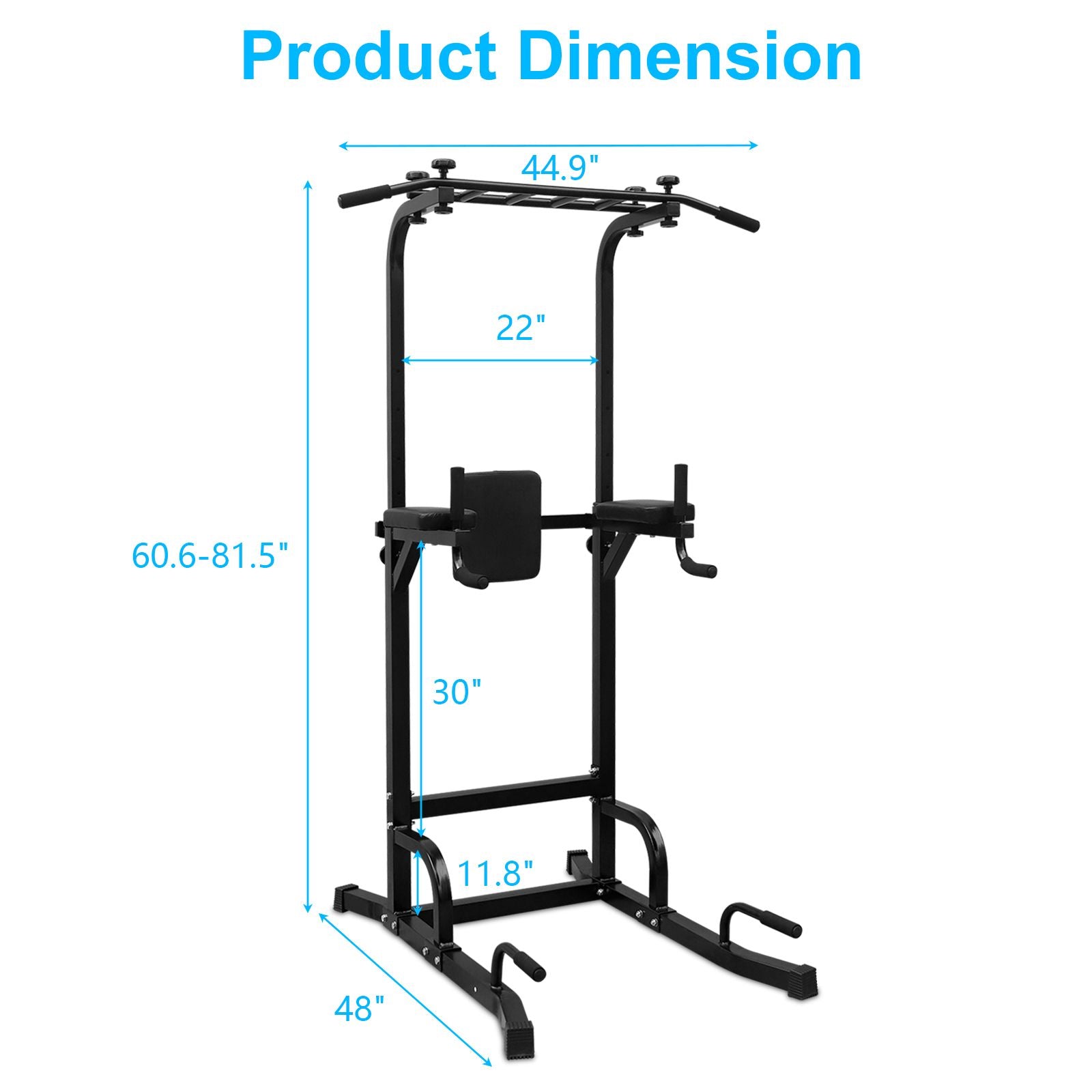 Power Tower Pull Up Bar Workout Dip station for Strength Training, Suitable for Home Gym Fitness image 2