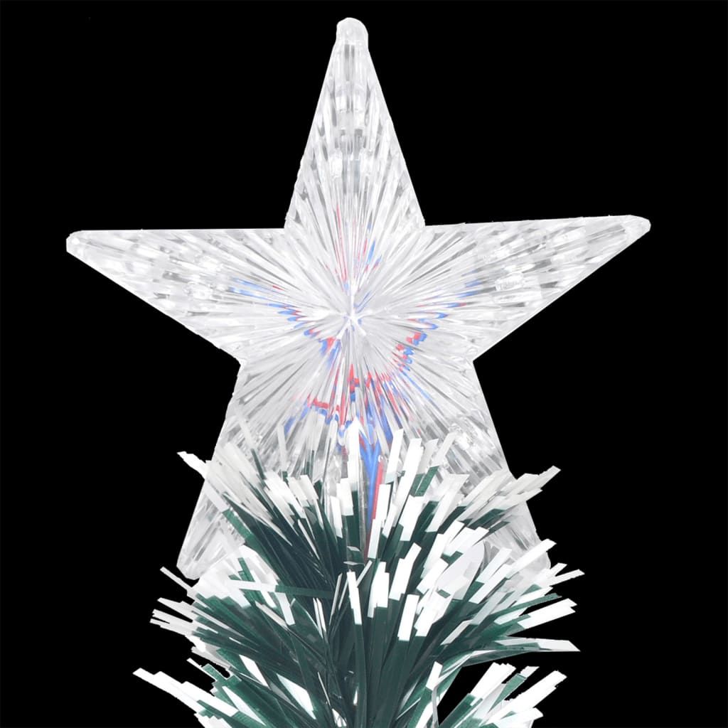 Pre-lit Christmas Tree Green and White 5 ft Fiber Optic image 6
