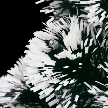 Pre-lit Christmas Tree Green and White 5 ft Fiber Optic image 4