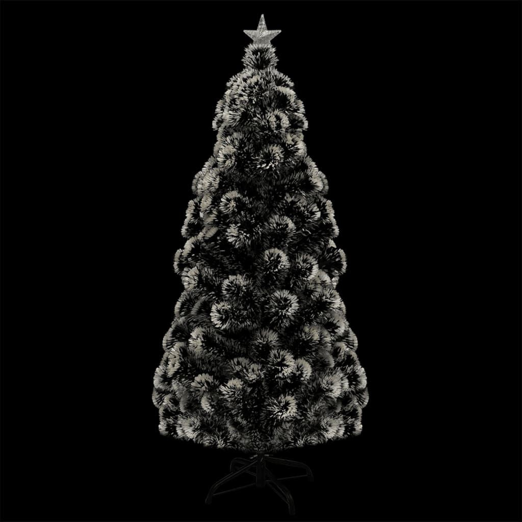 Pre-lit Christmas Tree Green and White 5 ft Fiber Optic image 3