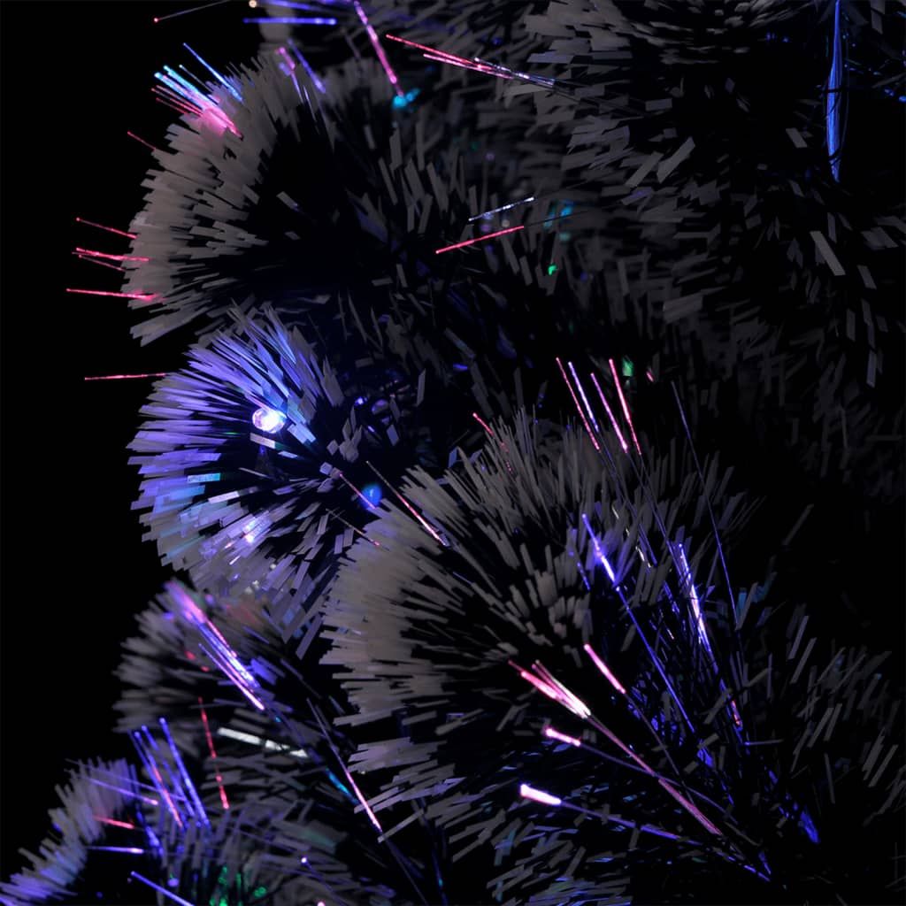 Pre-lit Christmas Tree Green and White 5 ft Fiber Optic image 5