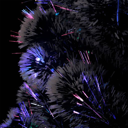 Pre-lit Christmas Tree Green and White 5 ft Fiber Optic image 5