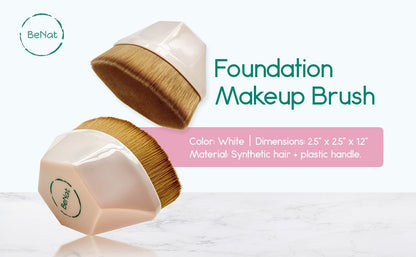 Premium Foundation Makeup Brush – Dense Synthetic Bristles for Flawless Liquid, Cream, & Powder Blending – Ergonomic Liq image 2