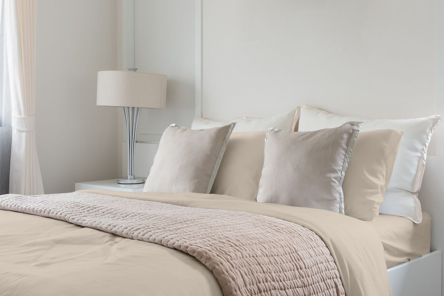 Premium Silky Soft 100% Tencel Lyocell Derived from Eucalyptus 4-Piece Sheet Set, Oeko-TEX Certified, King - Linen image 2