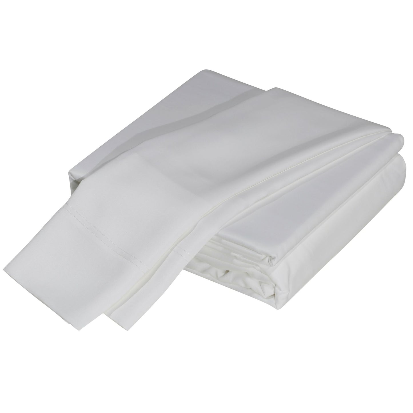 Premium Silky Soft 100% Tencel Lyocell Derived from Eucalyptus 4-Piece Sheet Set, Oeko-TEX Certified, King - Soft White image 1