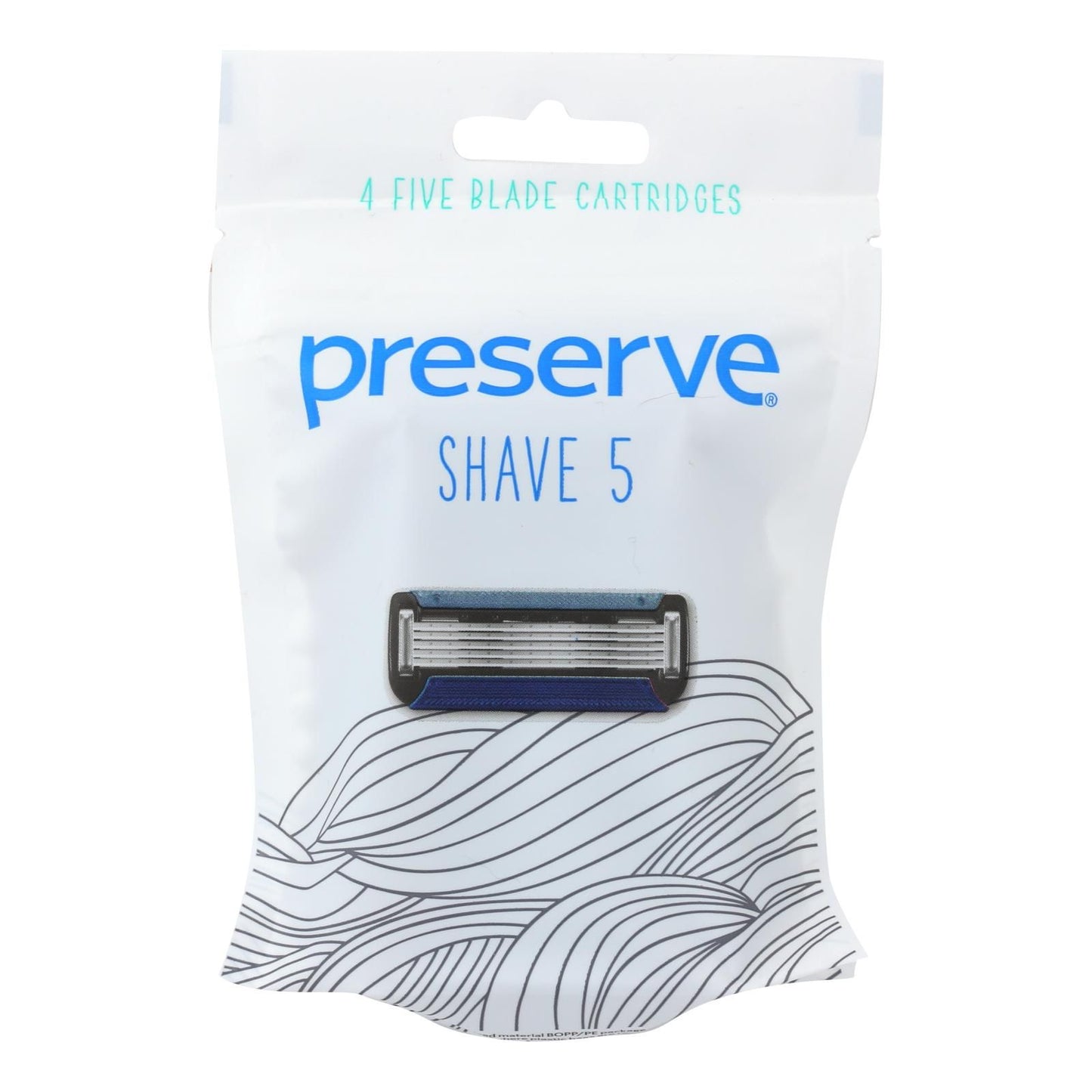 Preserve Shave 5 Replacement Blades - 4 Ct- 6 Packs image 1