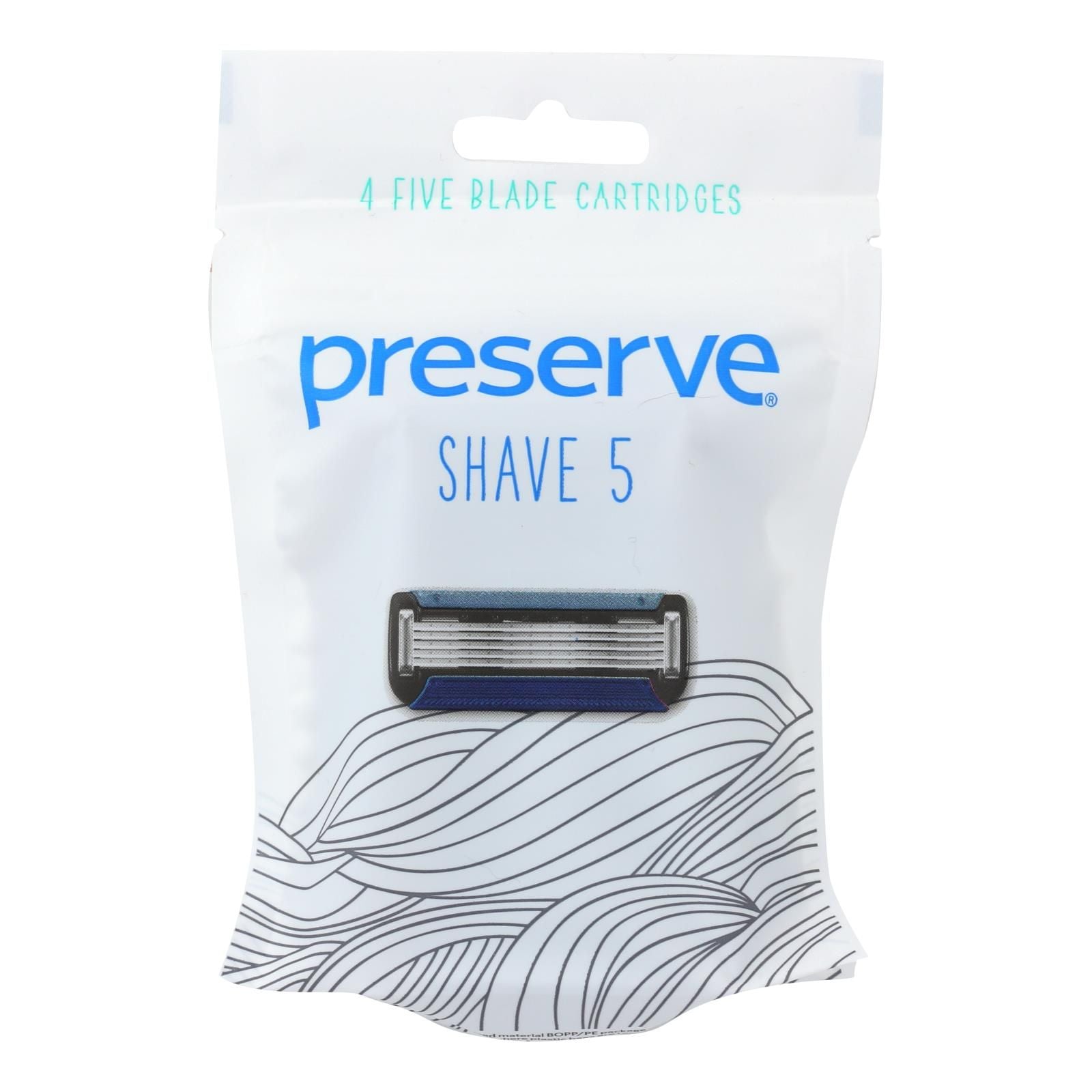 Preserve Shave 5 Replacement Blades - 4 Ct- 6 Packs image 1