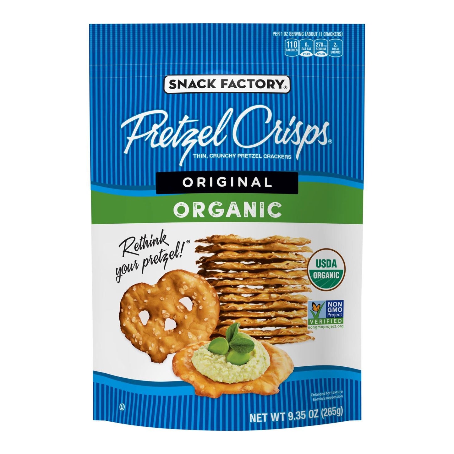 Pretzel Crisp - Pretzl Crisp Original - Case Of 12 - 9.35 Oz image 1