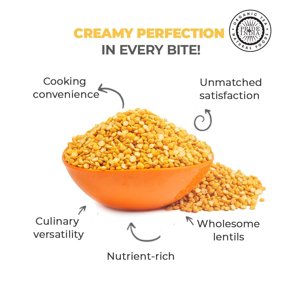 Pride Of India - Indian Split Yellow Chickpea Lentils - Protein & Fiber Rich Chana Dal image 8