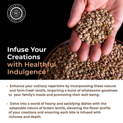 Pride Of India - Indian Whole Brown Crimson Masur Lentils - Protein & Fiber Rich Masoor Whole image 11