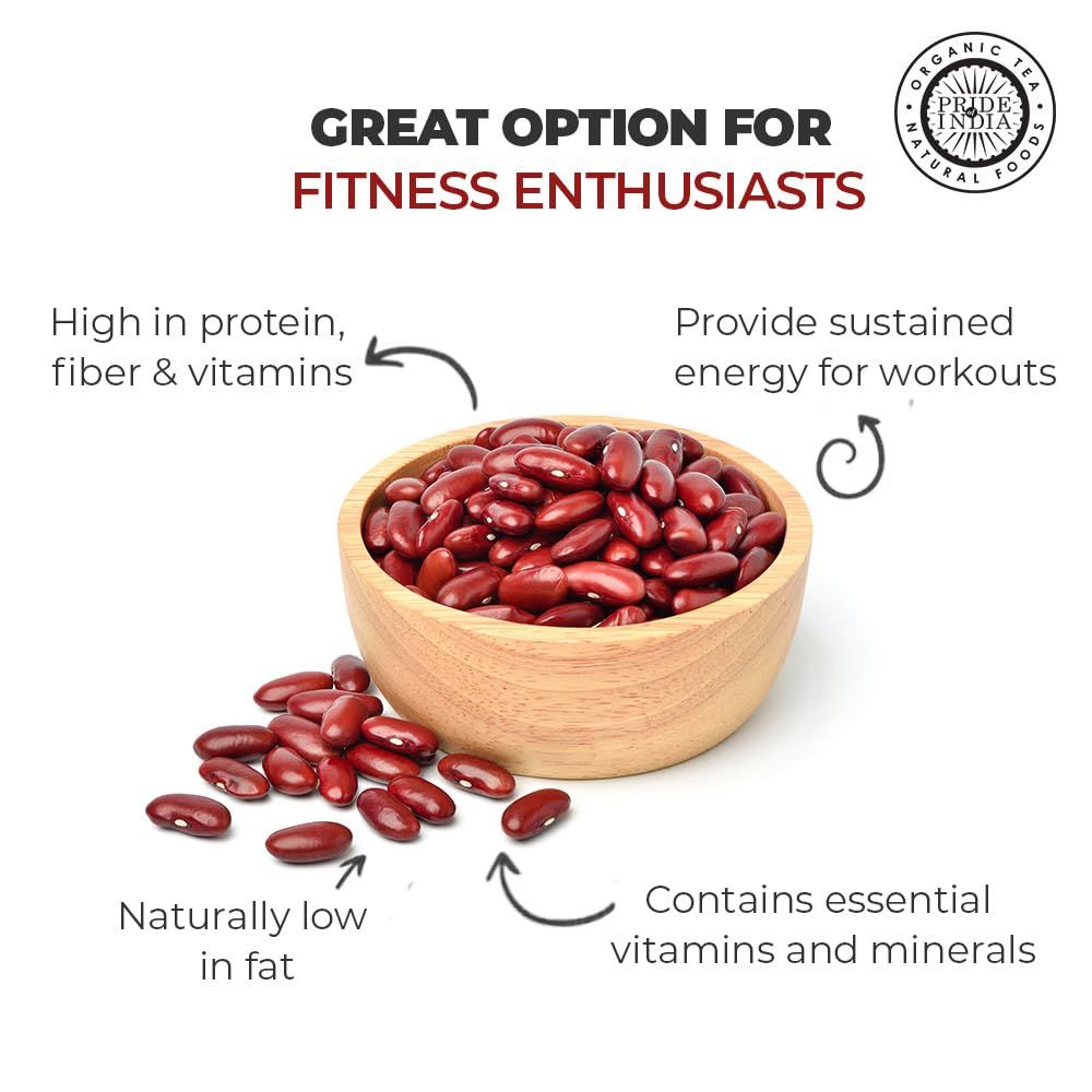 Pride Of India - Indian Whole Dark Kidney Beans - Protein & Fiber Rich Rajma image 4