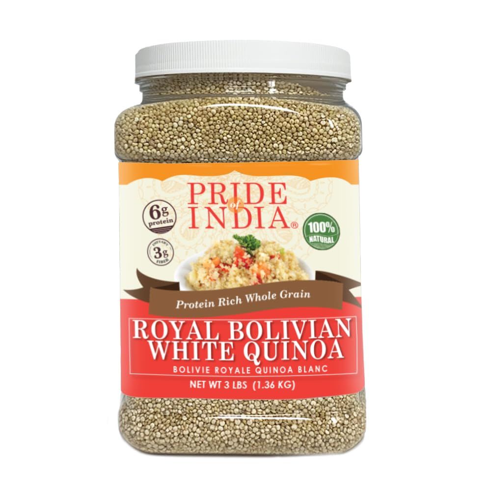 Pride Of India - Natural White Royal Quinoa - 100% Bolivian Superior Grade Protein Rich Whole Grain image 9