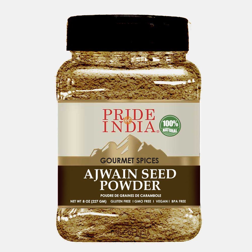 Pride of India – Ajwain Seed Powder – Gourmet Indian Spice – Made from Fresh Carom Seeds – Rich in Nutrients – Aromatic  image 1