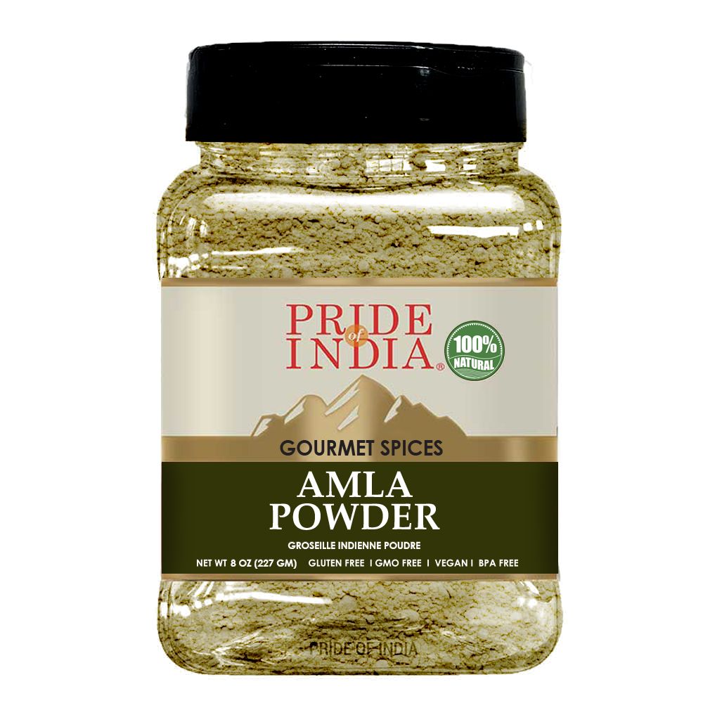 Pride of India – Amla Powder – Gourmet Spice – Tangy & Savory – Pure Indian Gooseberry Ground – Antioxidant Rich – GMO/G image 1