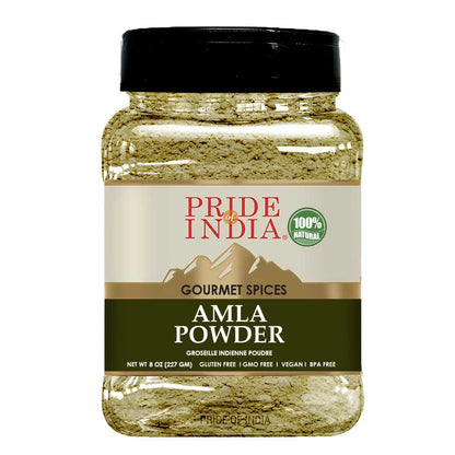 Pride of India – Amla Powder – Gourmet Spice – Tangy & Savory – Pure Indian Gooseberry Ground – Antioxidant Rich – GMO/G image 1
