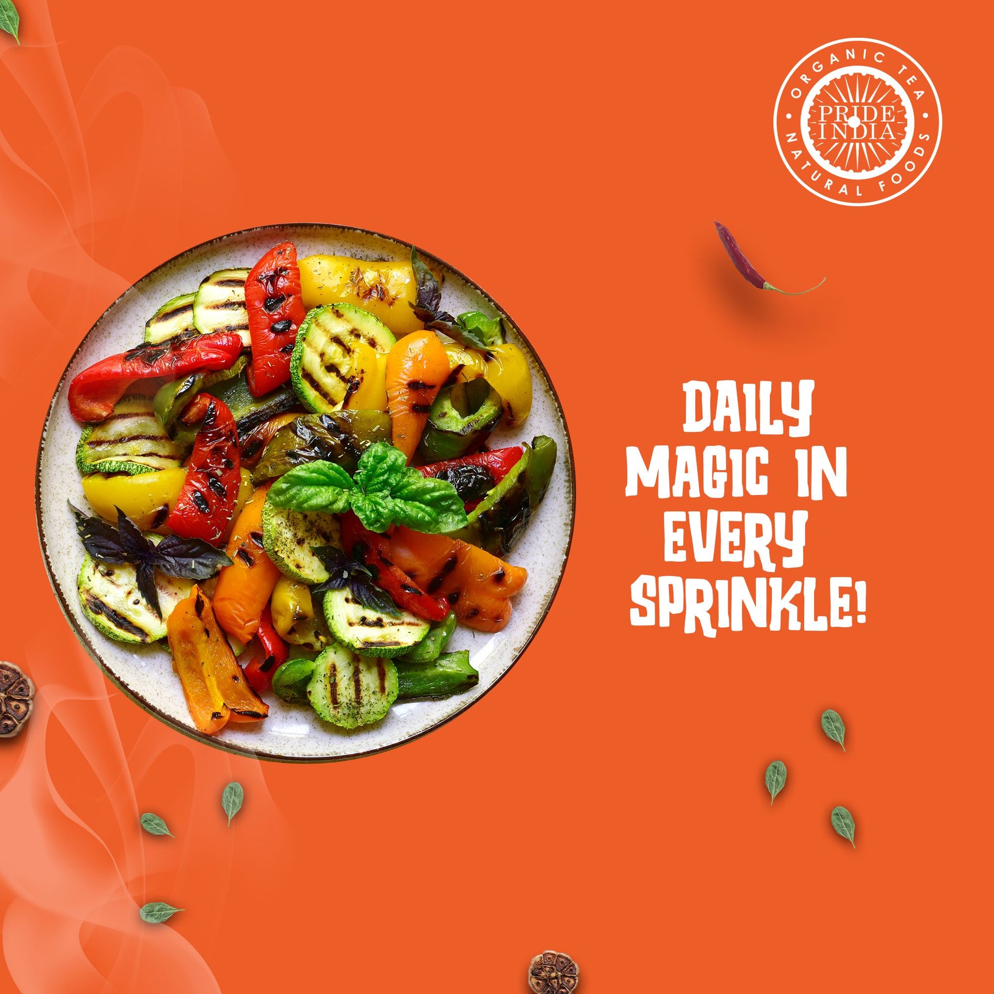 Pride of India Everyday Seasoning 2.3 oz (65 gm) w/ Convenient Grinder Cap Tangy Spicy All Purpose Mixes |Himalayan Pink image 2