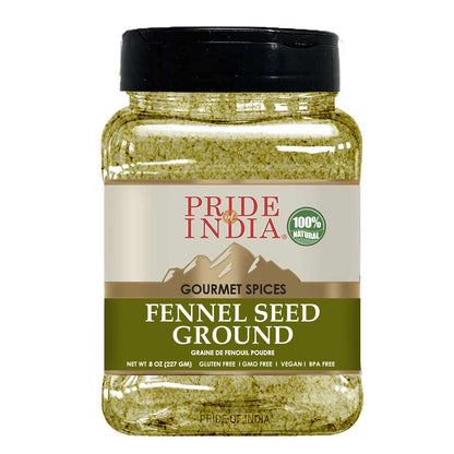 Pride of India – Fennel Seed Ground – Natural & Gourmet Spice – Perfect Addition to Tea/Drinks/ Roast/Rubs/Bakes/ - Cool image 3