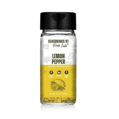 Pride of India Lemon Chili Pepper 2.3 oz (65 gm) w/ Convenient Dual Sifter Cap Spicy Citrusy Taste | Used for Grilling S image 1