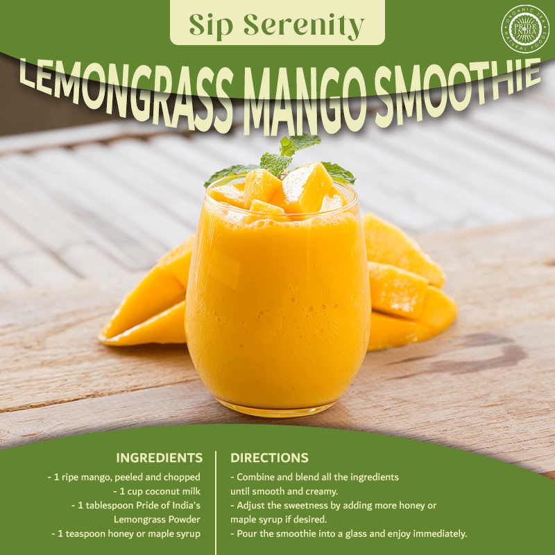 Pride of India | Lemongrass Powder 3.53 oz (100 gm) resealable pouch pack | Ideal for Cooking & Drinks | Perfect seasoni image 6