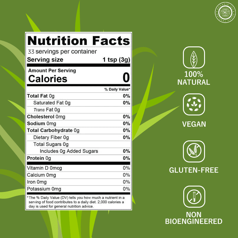 Pride of India | Lemongrass Powder 3.53 oz (100 gm) resealable pouch pack | Ideal for Cooking & Drinks | Perfect seasoni image 3