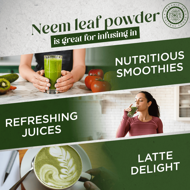 Pride Of India | Natural Neem/Margosa Herb Powder 8 oz (227 gm) | Nutrient-Rich Superfood | Add it to Smoothies, Juices  image 5