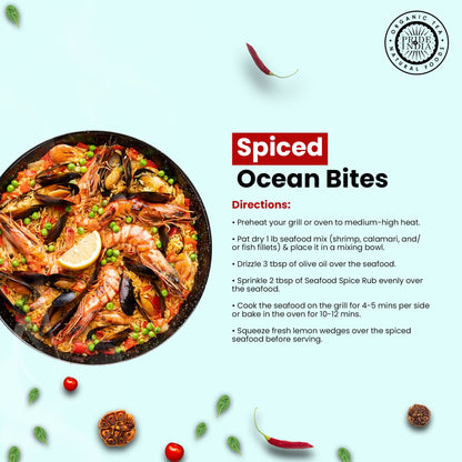 Pride of India Seafood Spice Rub 2.3 oz (65 gm) w/ Convenient  Dual Sifter Cap Savory Salty All Purpose Seasoning | Used image 5