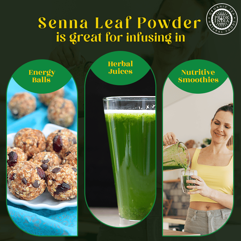 Pride of India | Senna Whole Leaf Powder 8 oz (227 gm) | Bitter & Pungent | Add it to smoothies, juices, hot water | Non image 5