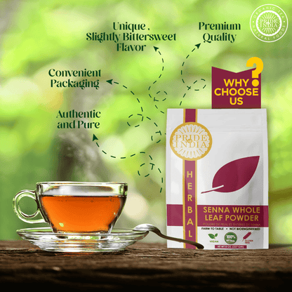 Pride of India | Senna Whole Leaf Powder 8 oz (227 gm) | Bitter & Pungent | Add it to smoothies, juices, hot water | Non image 4