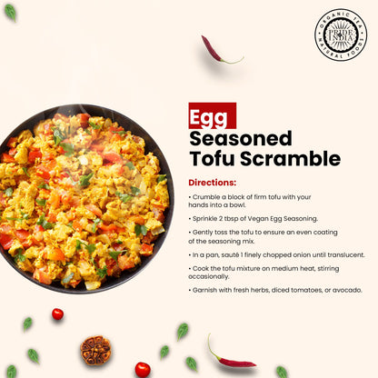 Pride of India Vegan Egg Seasoning 2.3 oz (65 gm) w/ Convenient Dual Sifter Cap Savory Spicy Tangy Aromatic Flavour | Pl image 5