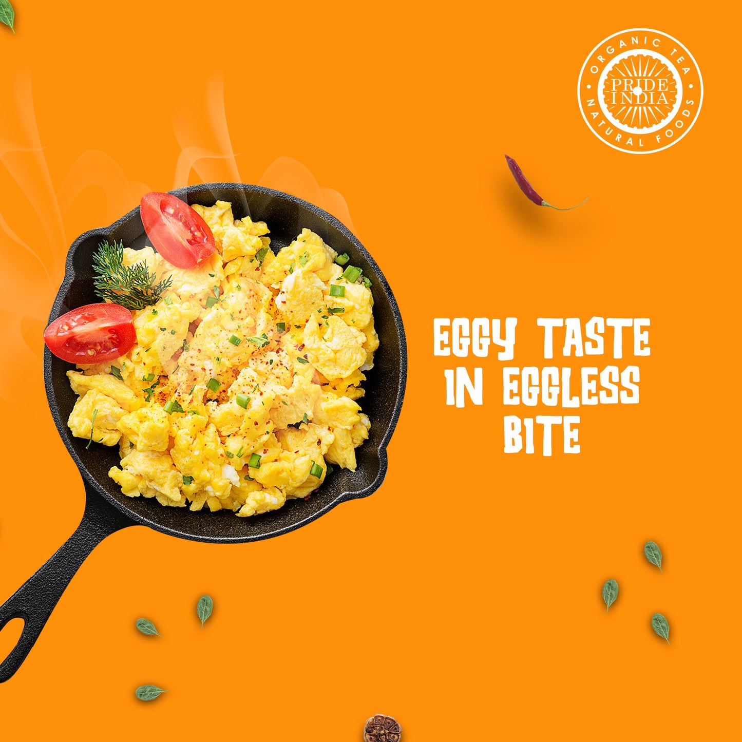 Pride of India Vegan Egg Seasoning 2.3 oz (65 gm) w/ Convenient Dual Sifter Cap Savory Spicy Tangy Aromatic Flavour | Pl image 2